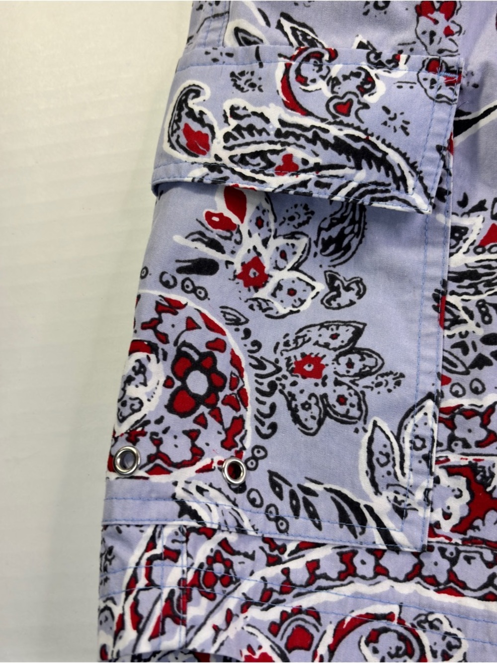Brooks Brothers 346 Men’s Swim Trunks XL Blue Paisley Drawstring Pockets Preppy - Picture 7 of 12